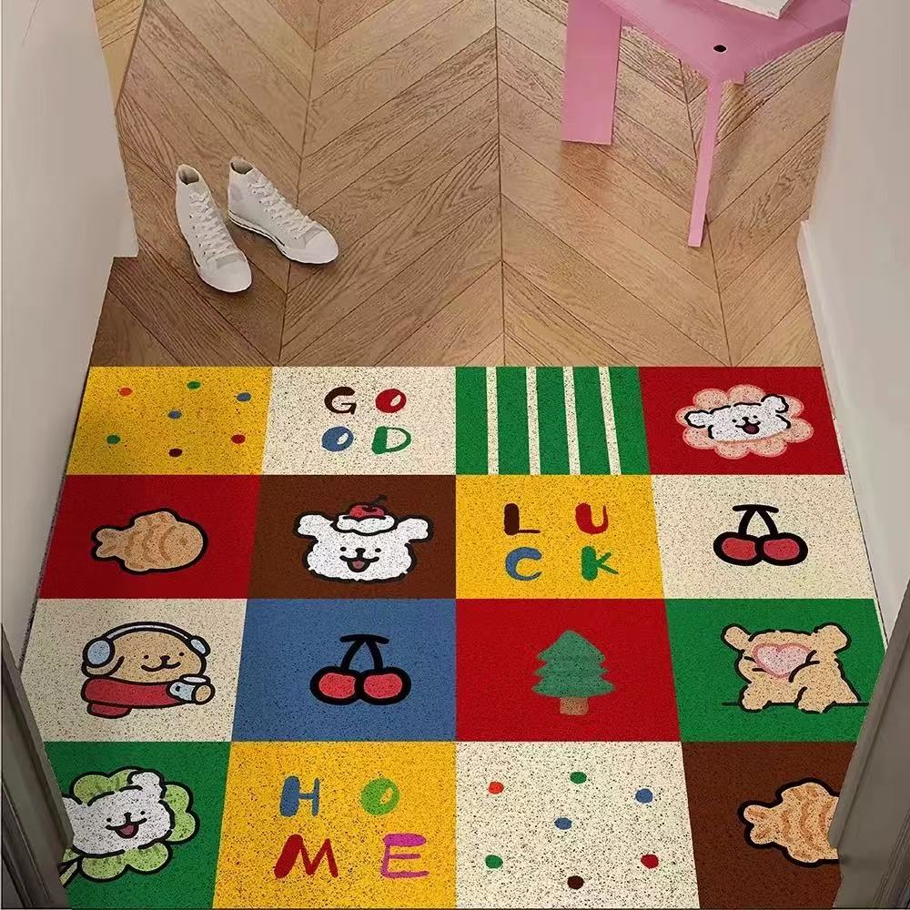 Whimsical Dog-Themed Entrance Mat