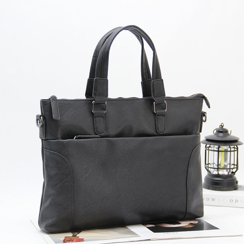 Elegant Briefcase with Removable Shoulder Strap Bowlift