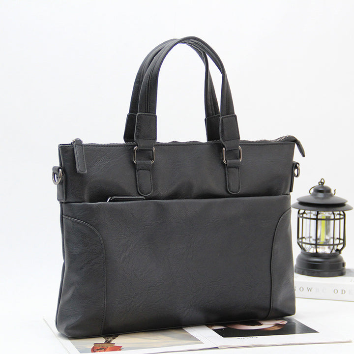 Elegant Briefcase with Removable Shoulder Strap Bowlift