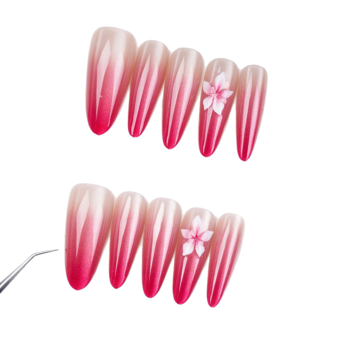 Premium Artistic Ombre Nail Extensions Bowlift