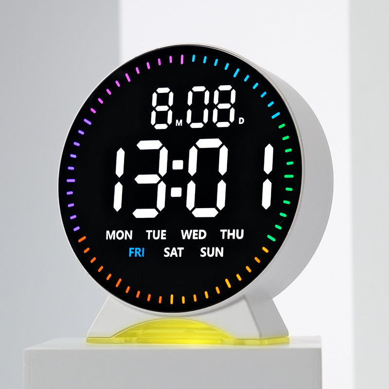 Digital alarm clock with intelligent LED display and multifunctional features Bowlift