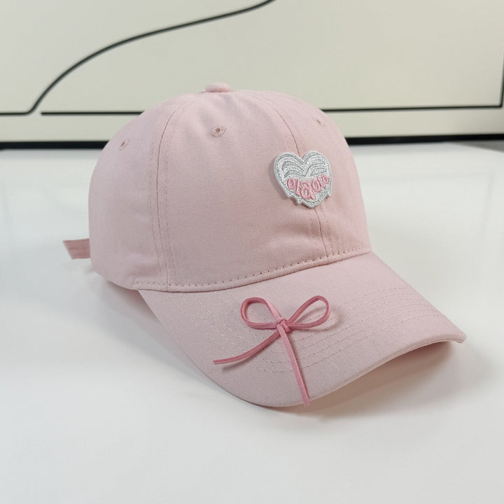 Women's Adjustable Embroidered Bow Cap Bowlift