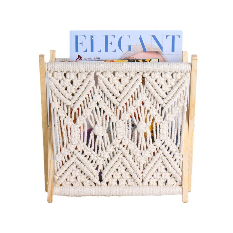 Macrame Magazine Rack Bowlift