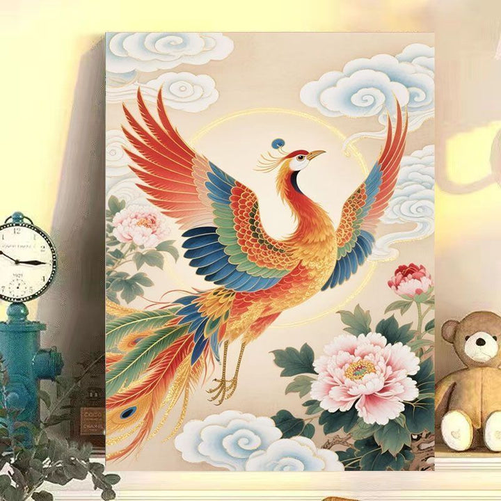 Mythical Phoenix Canvas Art Bowlift
