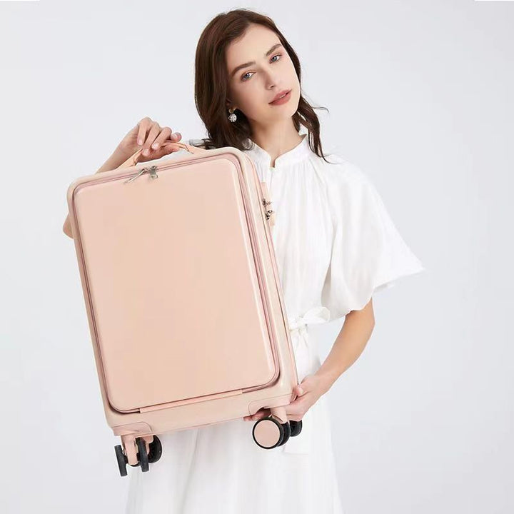 Sleek Compact Rolling Travel Suitcase Bowlift