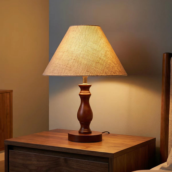 Classic Wood Table Lamp