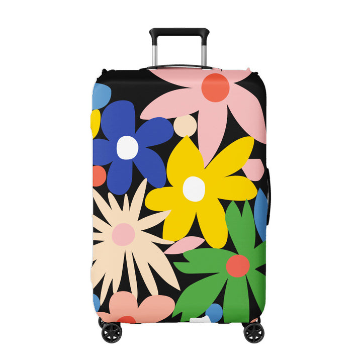 Women's hard shell suitcase with floral design Bowlift