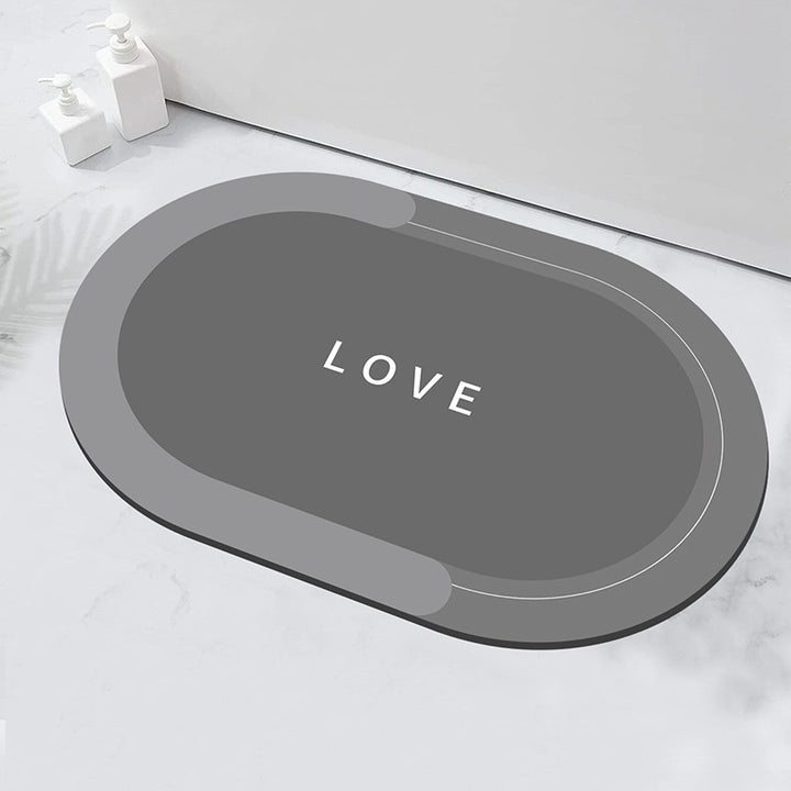 Relaxation-Themed Bathroom Mat for Home