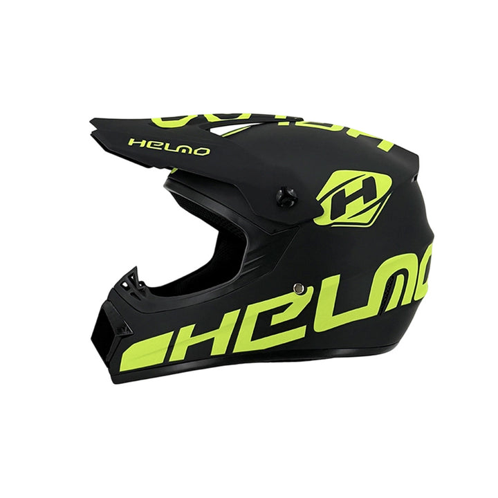 full-face motocross helmet with extended visor and reinforced chin guard Bowlift