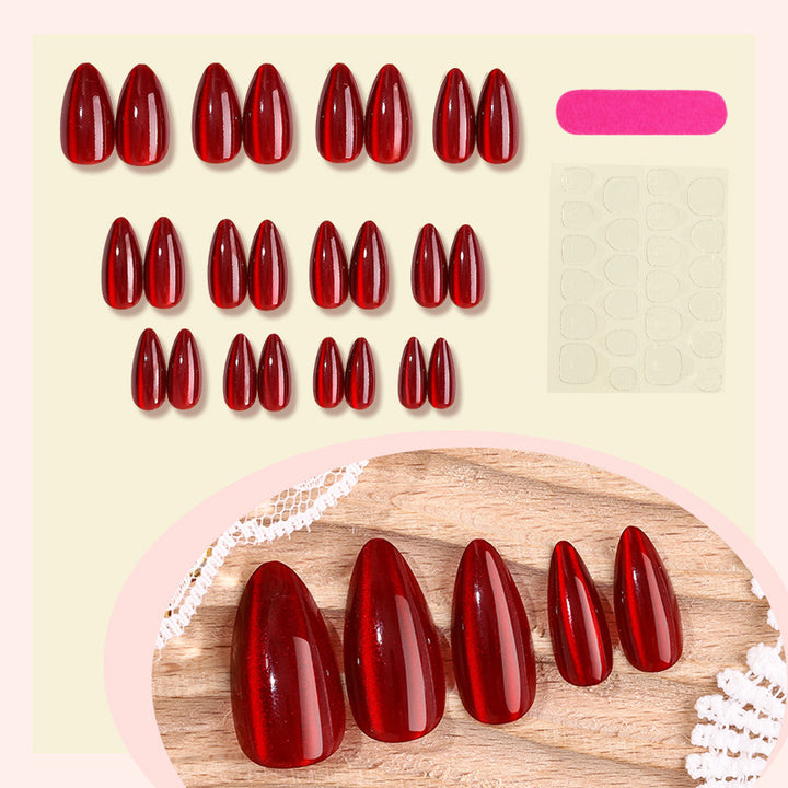 Acrylic nail set with glamorous design and flexible shape Bowlift