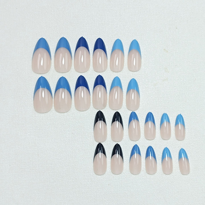 Elegant Stiletto French Tip Press-On Nails Bowlift