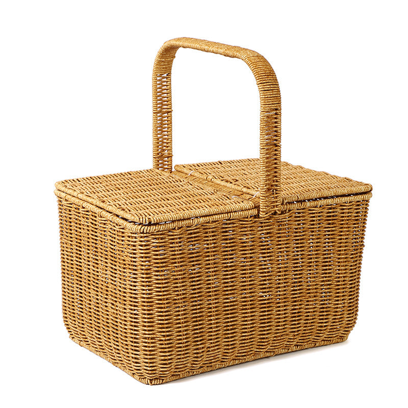 Women braided picnic basket Bowlift