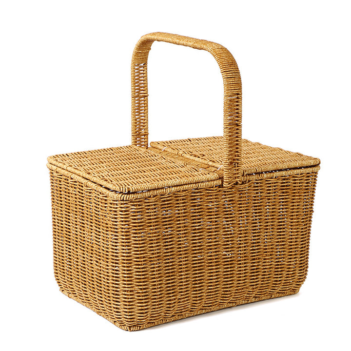Women braided picnic basket Bowlift