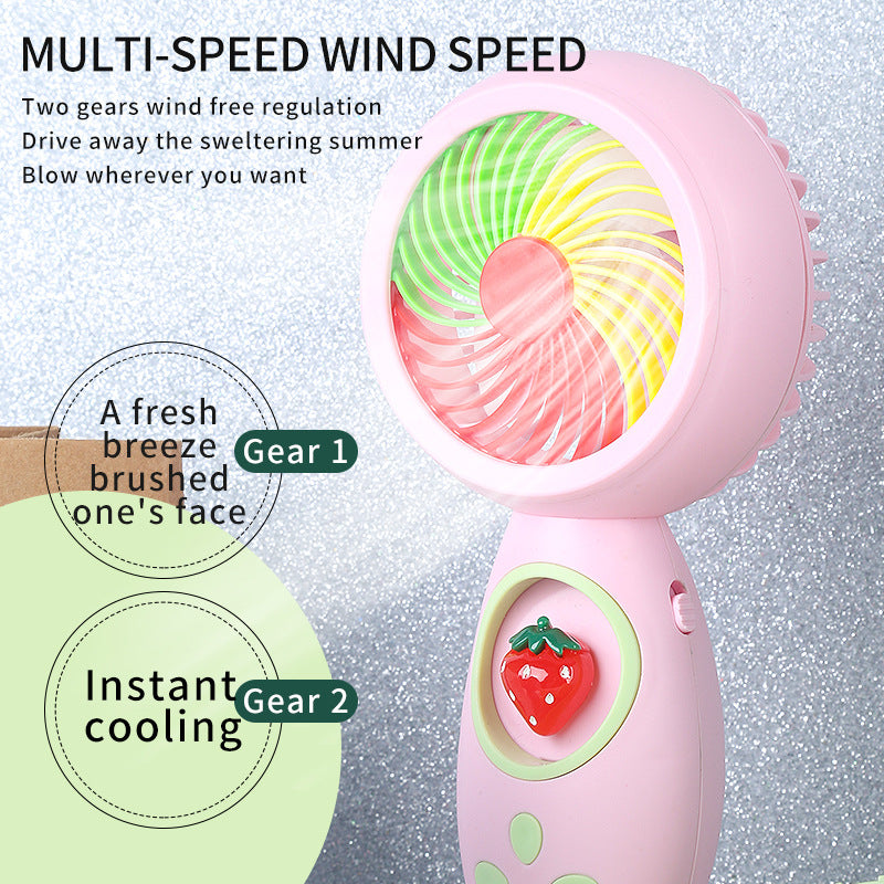 Unisex Portable Hand Fan with Playful Animal Design Bowlift