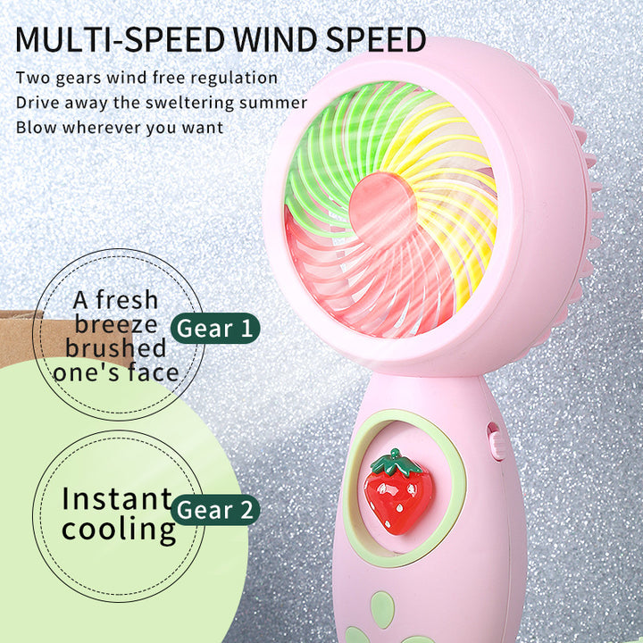 Unisex Portable Hand Fan with Playful Animal Design Bowlift