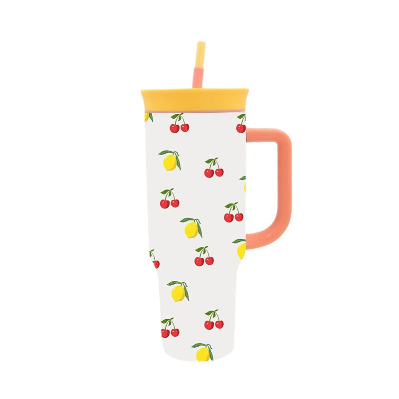 Women's Stylish Drink Cup with Practical Straw Bowlift