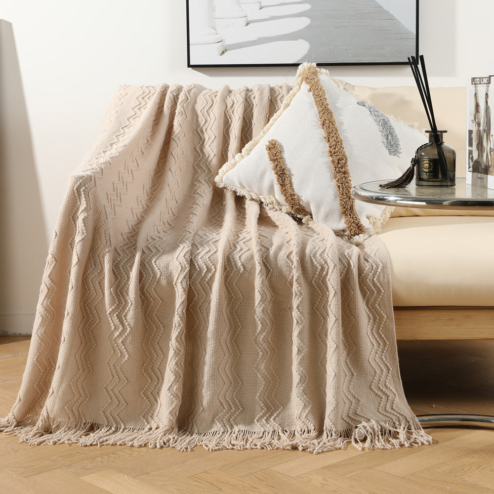 Decorative Knit Throw Blanket