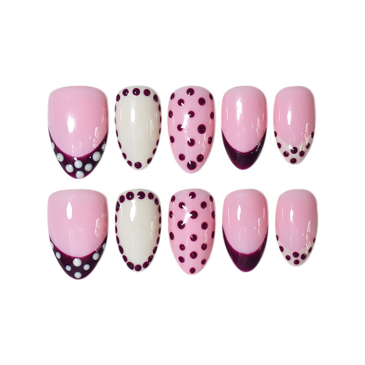 Artistic Almond-Shaped Press-On Nails Bowlift