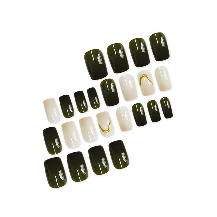 Artistic Press-On Nail Design Bowlift