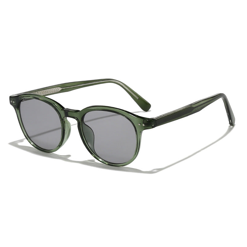 Women's round fashionable sunglasses with UV protection Bowlift