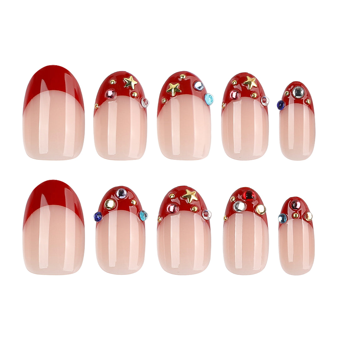 Artistic Nail Art with Glitter Design Bowlift
