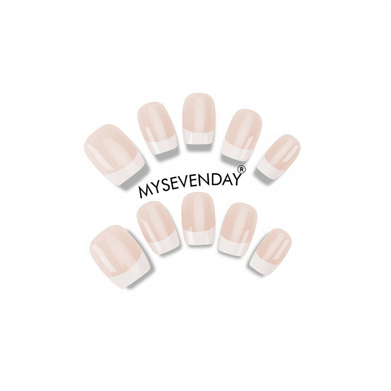 French Tip Press-On Nails Bowlift