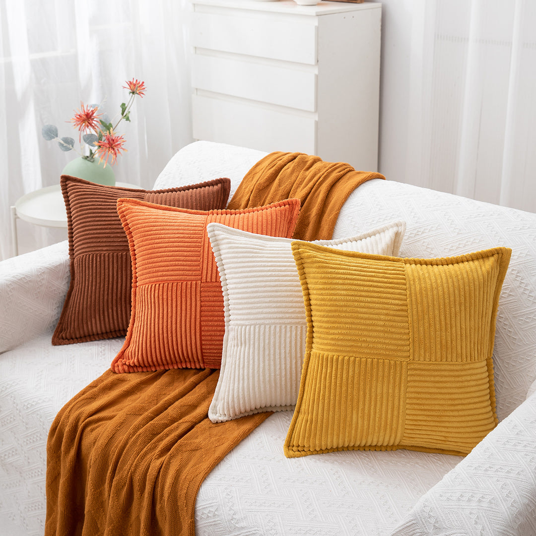 Textured Velvet Decorative Pillow