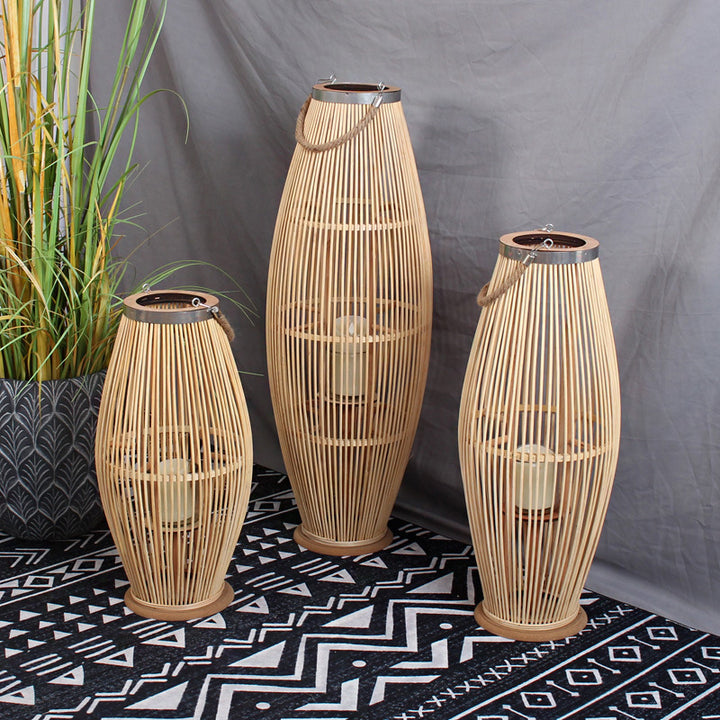 Elegant Rattan Lantern Bowlift
