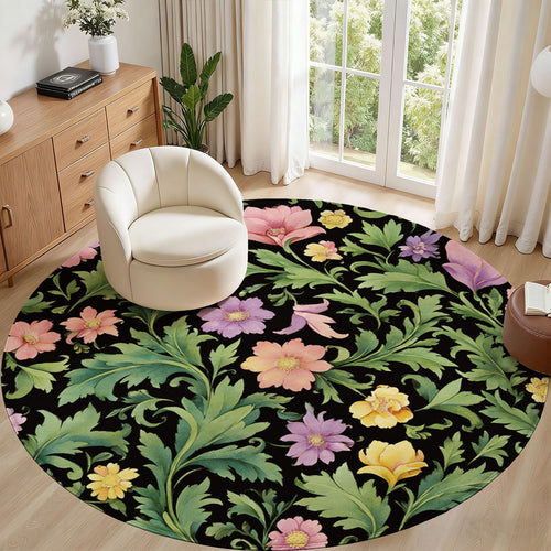 Floral Pattern Area Rug