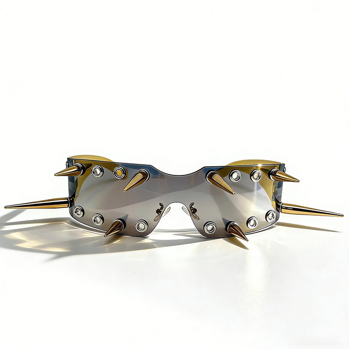 Women's Sporty Sunglasses with Eye-Catching Design and Spikes Bowlift