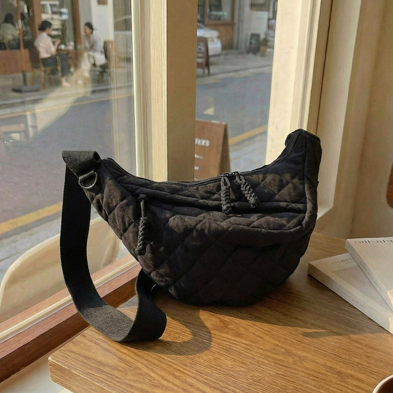Stylish Quilted Sling Bag Bowlift