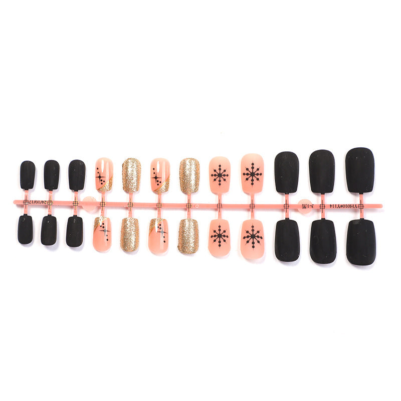 Creative acrylic nail set with festive design Bowlift