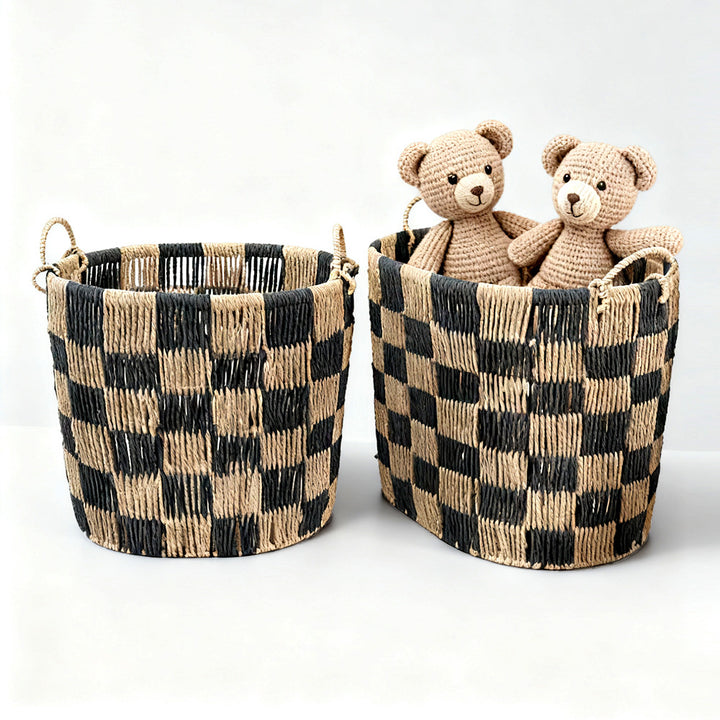 Stylish storage basket with handles Bowlift