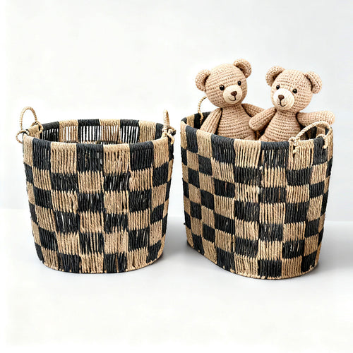 Stylish storage basket with handles Bowlift