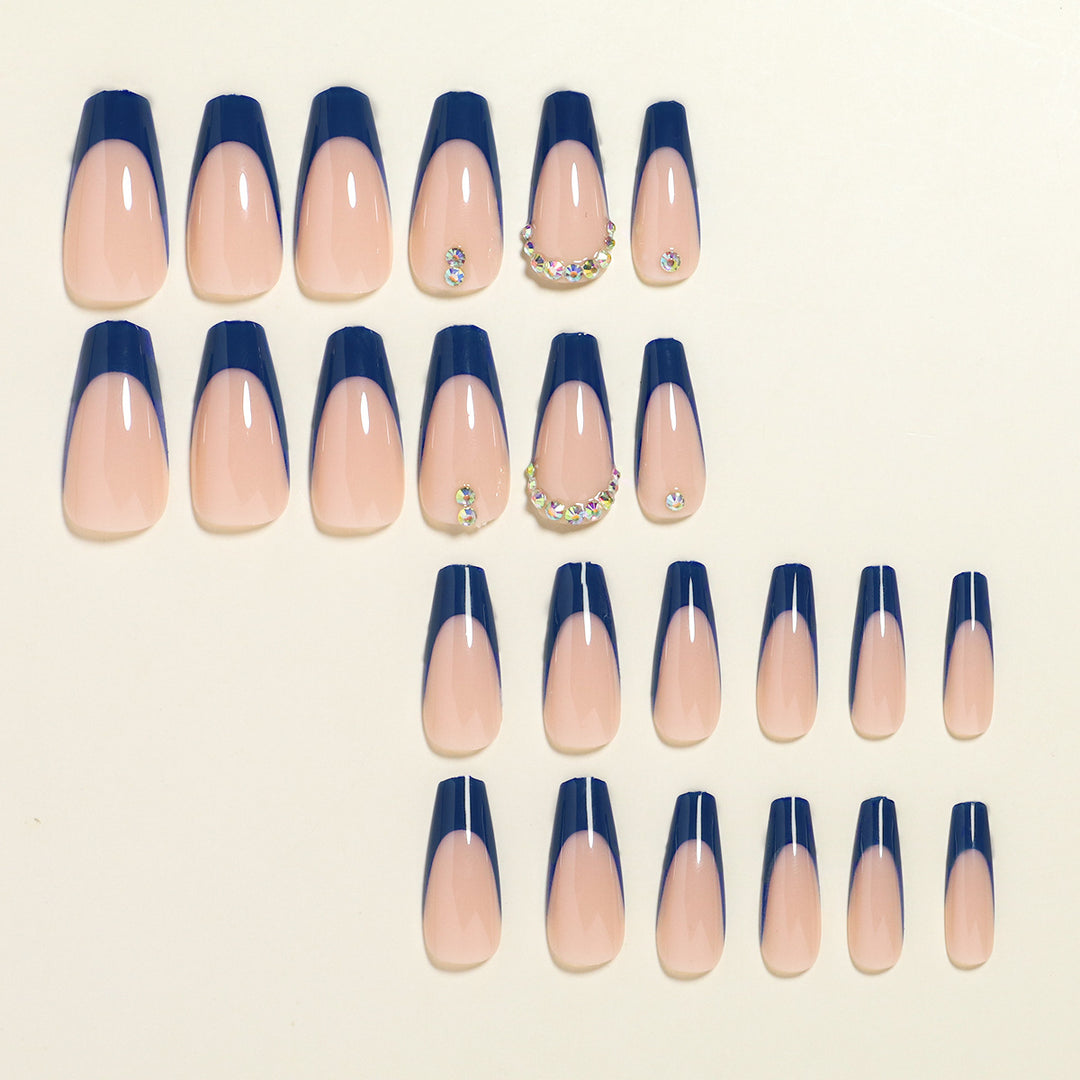 Premium French Tip Press-On Nail Set Bowlift
