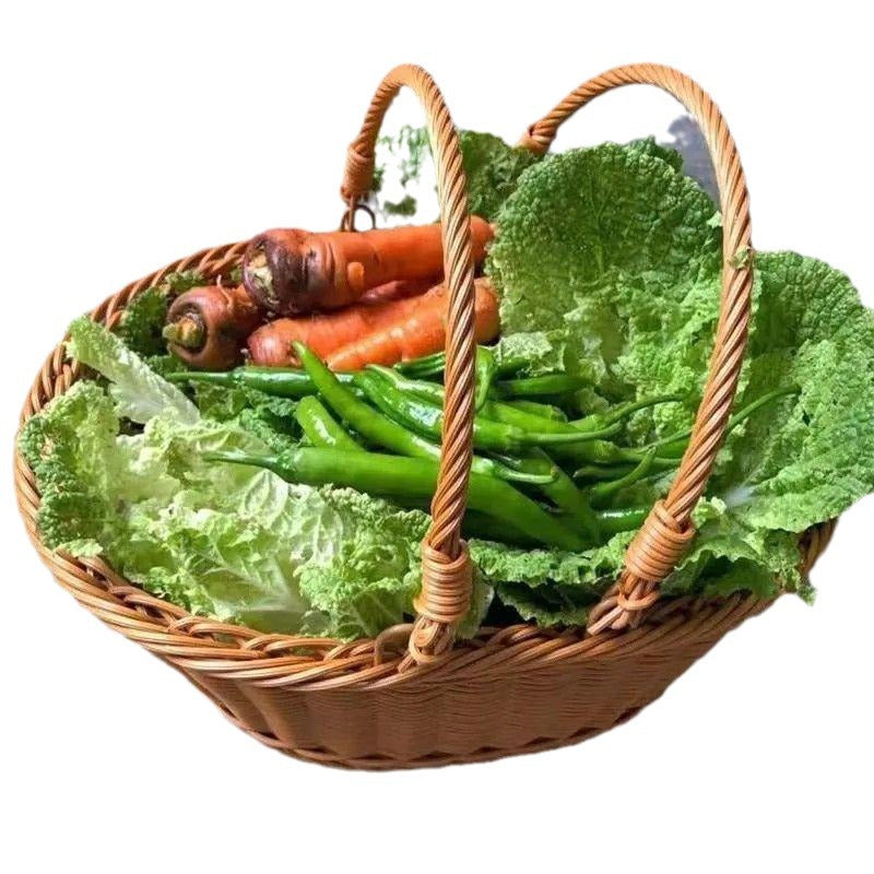 Handcrafted Natural Woven Storage Basket Bowlift