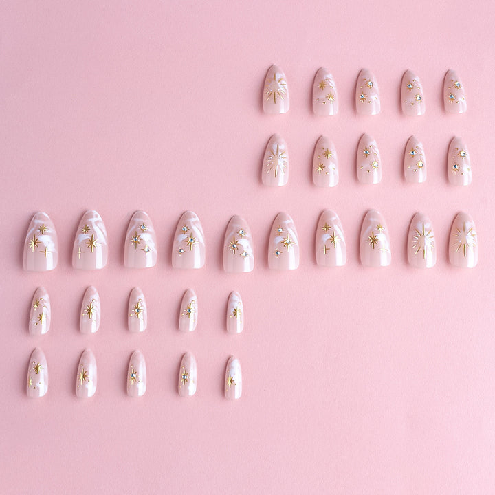 Decorative Nail Art Set with Luxury Metallic Accents Bowlift