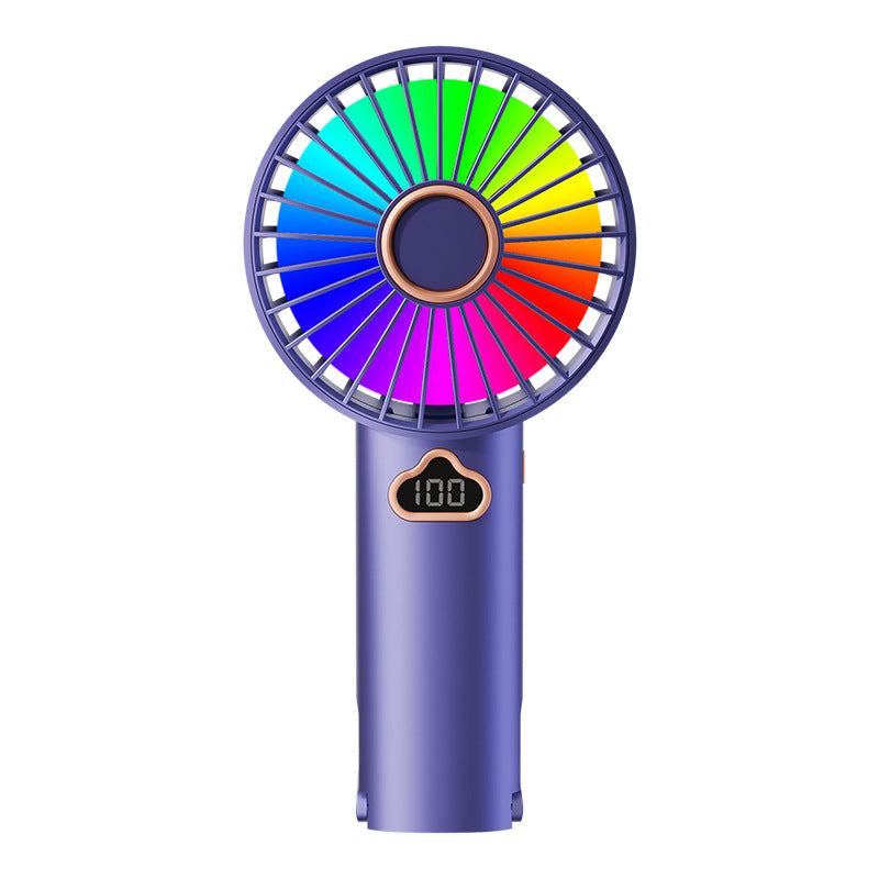 Women Portable Color Changing Fan Bowlift