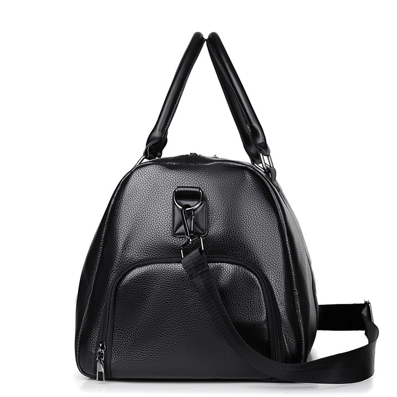 Premium Leather Travel Duffle Bag Bowlift