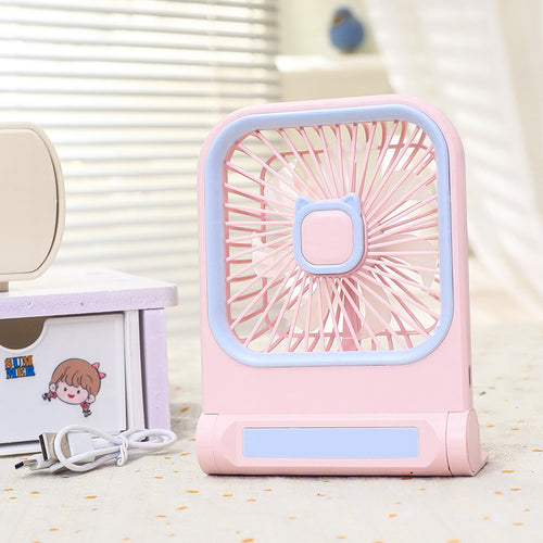Women's Portable Fan with Cat Ears Bowlift