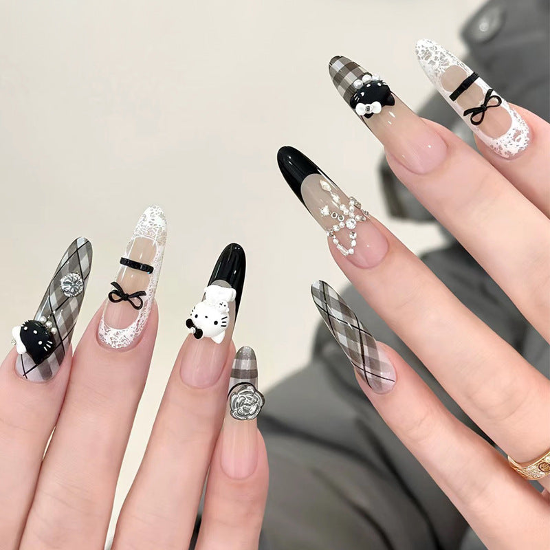 Whimsical Decorative Press-On Nails Bowlift