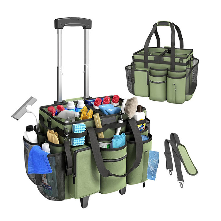 Practical Rolling Bag for Cleaning and Organization Bowlift