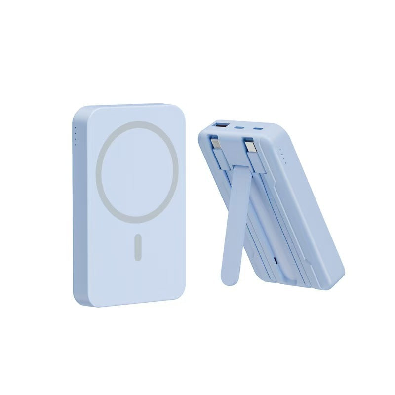 Wireless power bank with integrated stand Bowlift