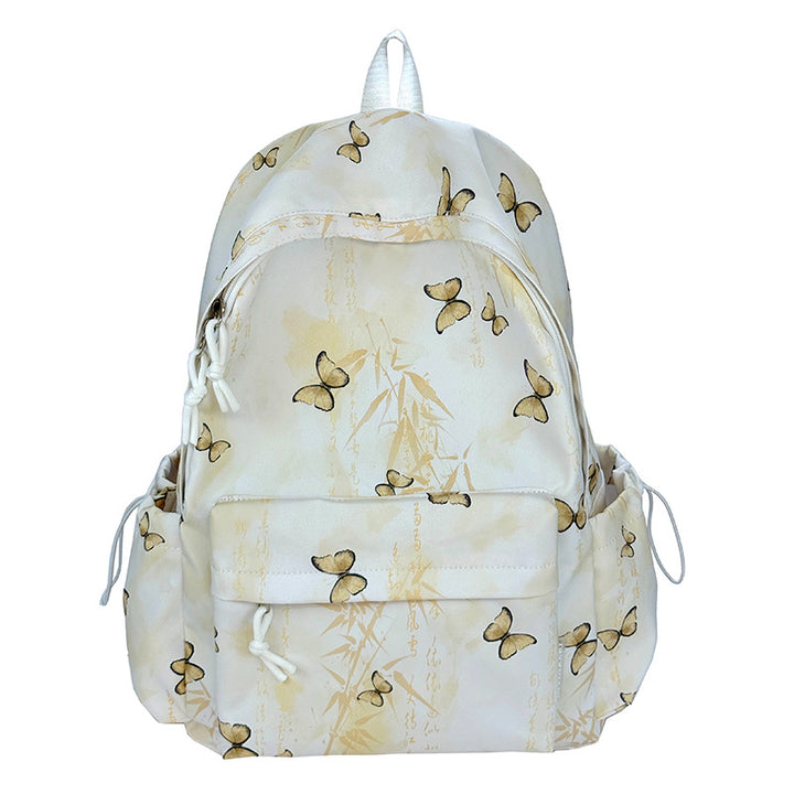 Artistic Butterfly Print Backpack Bowlift