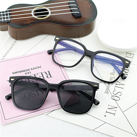 Women's fashionable oversized sunglasses with square frame and UV protection Bowlift