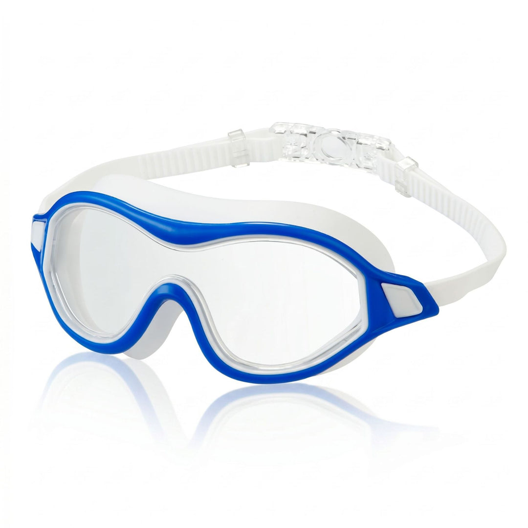 Swim mask with ergonomic design Bowlift