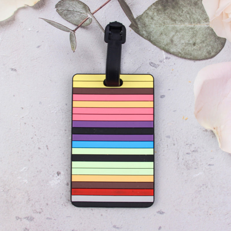 Geometric Pattern Luggage Tag Bowlift