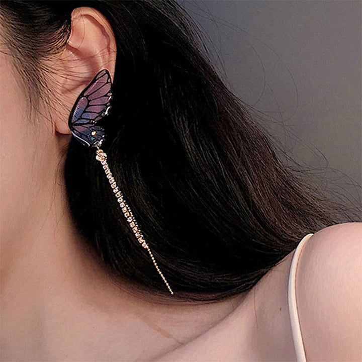 Artistic Butterfly-Inspired Dangle Earrings Bowlift