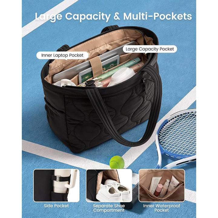 Spacious Tennis Tote Bag Bowlift