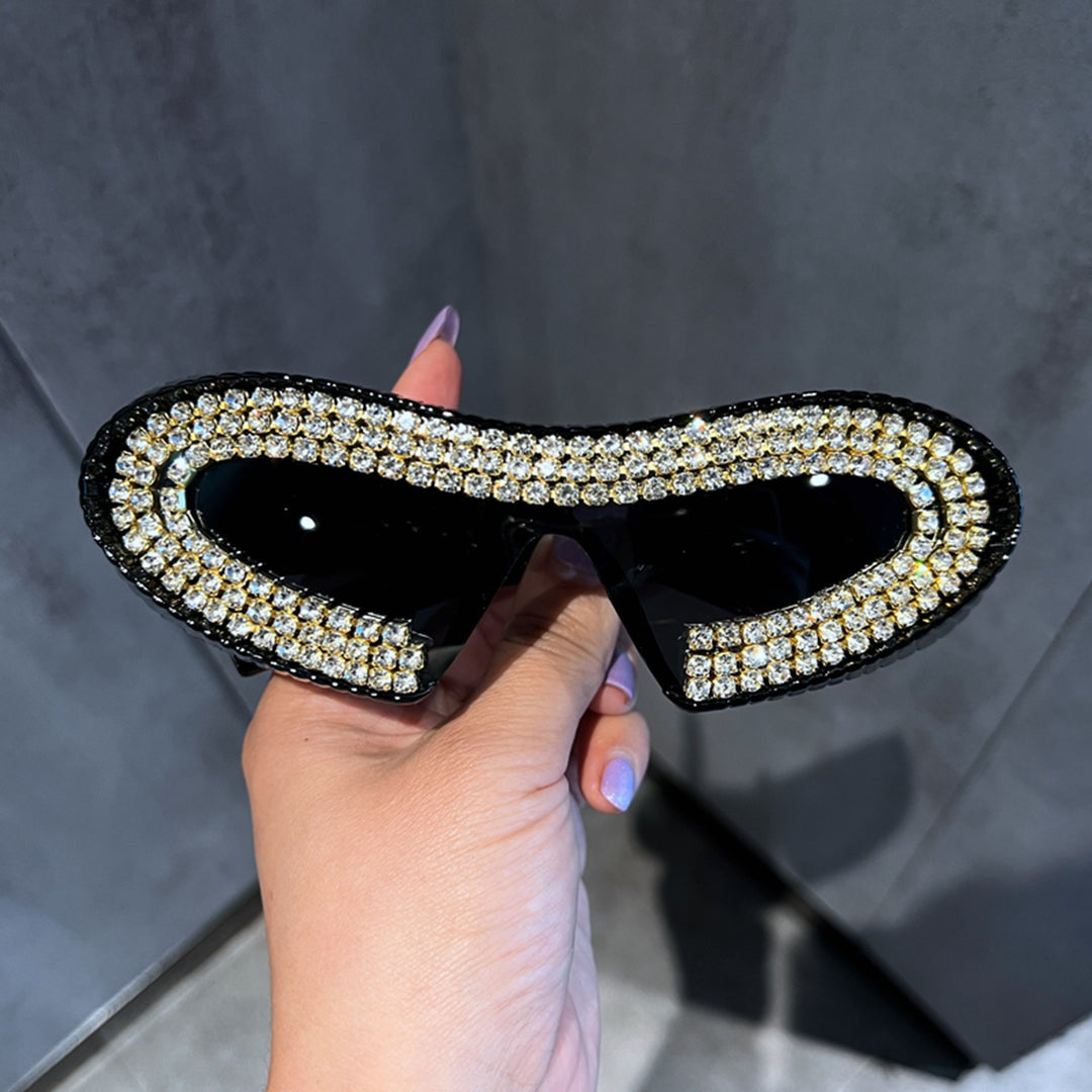 Ladies Glamorous Sunglasses with Sparkling Crystal Frame Bowlift 1780939152